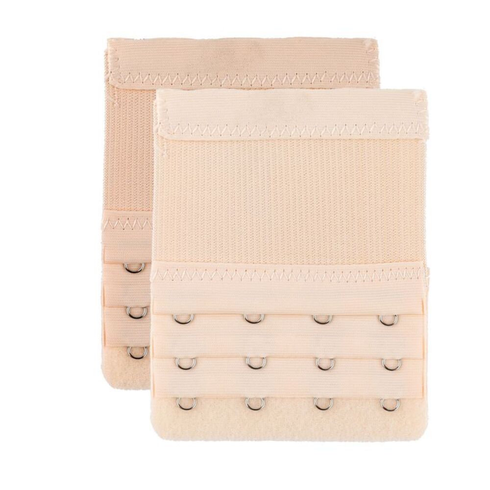2pcs Bra Strap Extenders Set 3 Rows Elastic Bra Hook Extensions 4-hooks